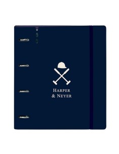 SAFTA CARPEBLOCK ANILLAS 4X35MM C/RECAMBIO 100H A4 TAPAS PP FOAM C/SEPARADORES HARPER & NEYER