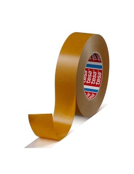 TESA CINTA ADHESIVA DOBLE CARA DE FIBRA SIN TEJER 50MX19MM TRANSPARENTE - Pack de 64 unidades