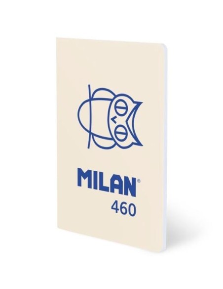 MILAN LIBRETA GRAPADA A5 24H PAPEL BLANCO 95GR LÍNEA 7MM COLECCIÓN 460 SINCE 1918 BEIGE - Pack de 6 unidades