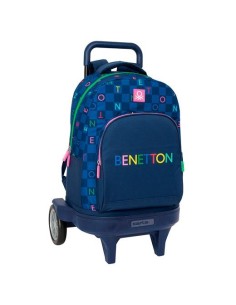 SAFTA MOCHILA GDE. C/RUEDAS COMPACT EVOL. EXT. BENETTON DAMERO