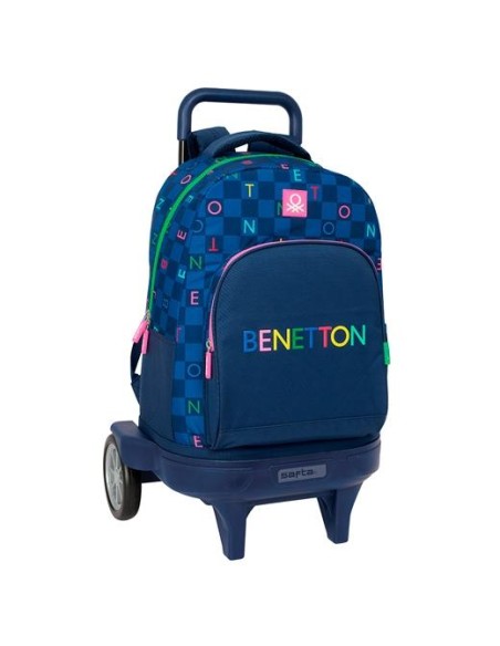 SAFTA MOCHILA GDE. C/RUEDAS COMPACT EVOL. EXT. BENETTON DAMERO