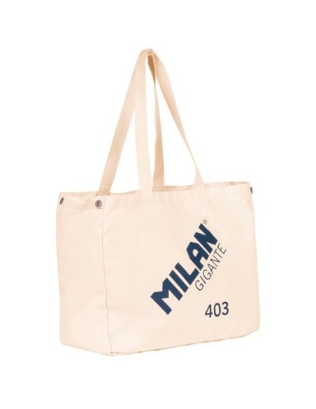 MILAN BOLSO DE MANO TOTE BAG GRANDE SINCE 1918 BEIGE