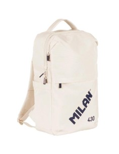 MILAN MOCHILA URBANA COMPACTA CON CIERRE DE SEGURIDAD 15L COLECCIÓN 430 SINCE 1918 BEIGE