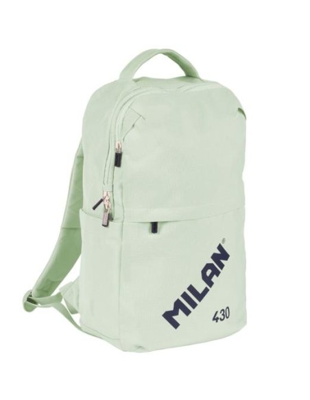 MILAN MOCHILA URBANA COMPACTA CON CIERRE DE SEGURIDAD 15L COLECCIÓN 430 SINCE 1918 VERDE