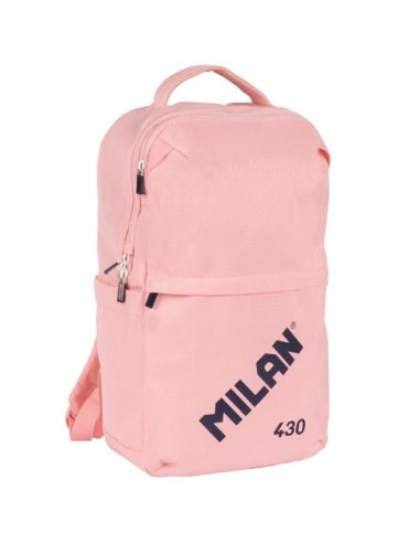 MILAN MOCHILA URBANA COMPACTA CON CIERRE DE SEGURIDAD 15L COLECCIÓN 430 SINCE 1918 ROSA