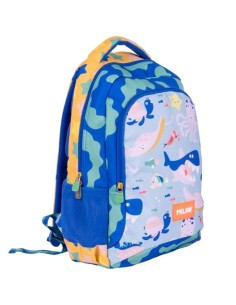 MILAN MOCHILA ESCOLAR 2 CREMALLERAS 21L SERIE ESPECIAL BLUE ODYSSEY