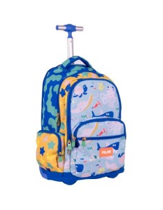 MILAN MOCHILA CON RUEDAS 6 CREMALLERAS 25L  SERIE ESPECIAL BLUE ODYSSEY