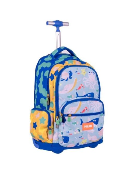 MILAN MOCHILA CON RUEDAS 6 CREMALLERAS 25L  SERIE ESPECIAL BLUE ODYSSEY