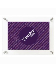 ARCHIVO 2000 EXPOSITOR MURAL CON TALADROS METRAQUILATO ULTRATRANSPARENTE VERTICAL / HORIZONTAL 35X240X330 MM