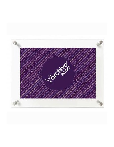 ARCHIVO 2000 EXPOSITOR MURAL CON TALADROS METRAQUILATO ULTRATRANSPARENTE VERTICAL / HORIZONTAL 35X240X330 MM