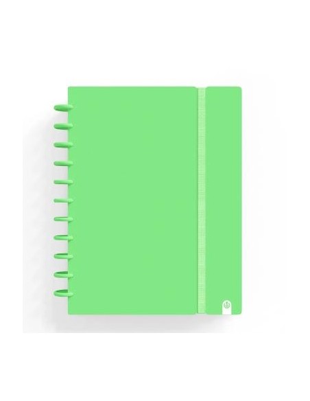 CARCHIVO CUADERNO INGENIOX PASTEL ESPIRAL A4 100H C/SEPARADORES EXTRAÍBLES 100GR CUADRÍCULA 5X5 TAPAS PP SEMI-RÍGIDO CIERRE C/GO