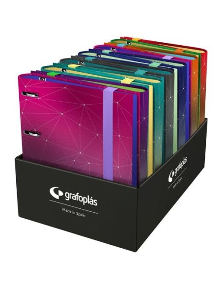 GRAFOPLÁS CARPETA ANILLAS CARPEBOOK C/RECAMBIO A4 EXPOSITOR 12 FORRADO UNEQUAL METALLIC GRAFOPLÁS CARPETA ANILLAS CARPEBOOK C/RECAMBIO A4 EXPOSITOR 12 FORRADO UNEQUAL METALLIC