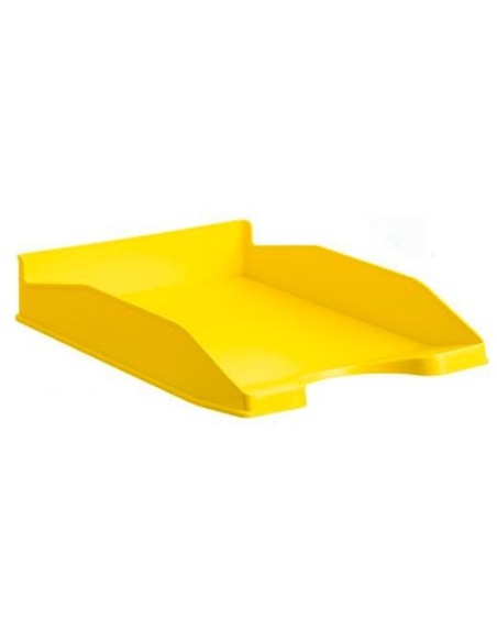 ARCHIVO 2000 BANDEJA ARCHIVO 2000 APILABLE EN 3 POSICIONES FONDO LISO FORMATO DIN A4 Y FOLIO 345X255X60 MM AMARILLA