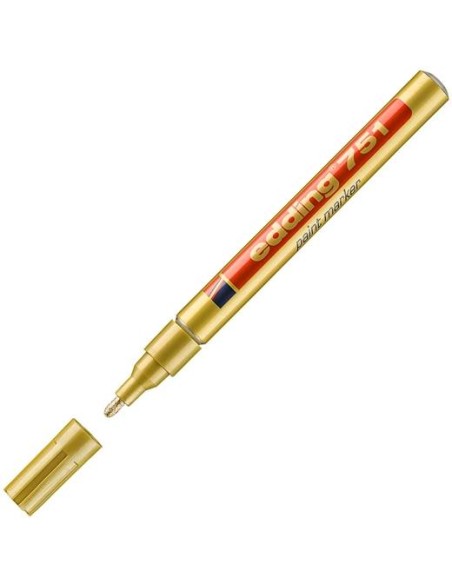 EDDING MARCADOR PERMANENTE TINTA OPACA 751 ORO