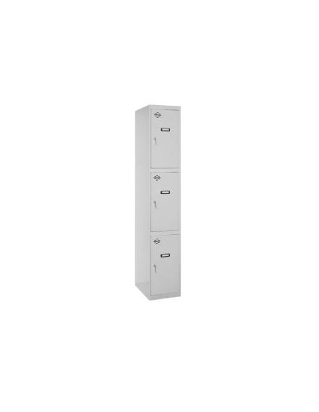 SIMONRACK CASILLERO METÁLICO SIMONLOCKER 3P MONOBLOQUE 1/3 1800X300X500 GRIS