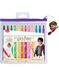 MAPED ROTULADORES HARRY POTTER POUCH COLORES SURTIDOS EN ESTUCHE 12
