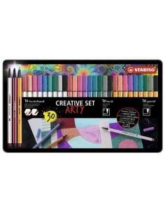 STABILO ROTULADORES CREATIVE SET ARTY ESTUCHE DE METAL 30 C/SURTIDOS