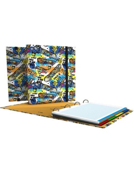 GRAFOPLÁS CARPEBOOK ANILLAS 4D35MM DIN-A4 ST3.FORRADO STREET