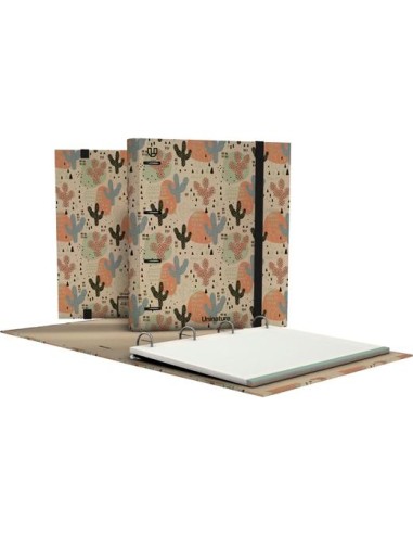 GRAFOPLÁS CARPEBOOK 4D35 A4 FORRADO UNINATURE CACTUS
