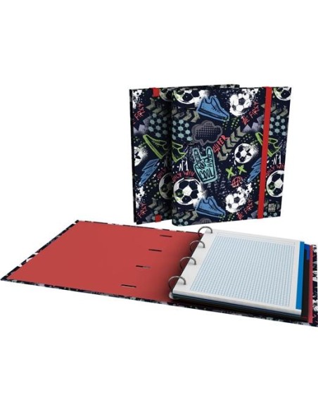 GRAFOPLÁS CARPETA ANILLAS MIXTAS 4X35 CARPEBOOK A4 C/RECAMBIO 90H 5X5 90GR CARTÓN FORRADO BITS&BOBS MATCH