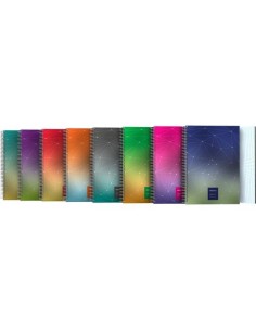 GRAFOPLÁS CUADERNO FOLIO TAPA PP UNEQUAL METALLIC SURTIDO