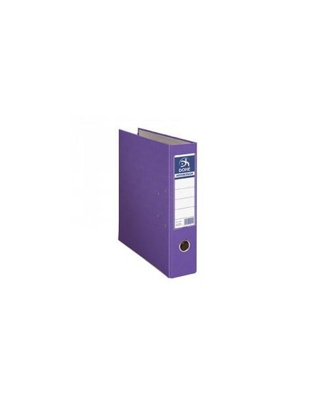 DOHE ARCHIVADOR CARTÓN RIGIDO FORRADO PP PALANCA FOLIO LOMO ANCHO RADO MORADO -12U-