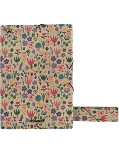 GRAFOPLÁS CAJA DE PROYECTOS FOLIO CON GOMAS LOMO DE 5CM CARTÓN Y KRAFT UNINATURE HOLANDA
