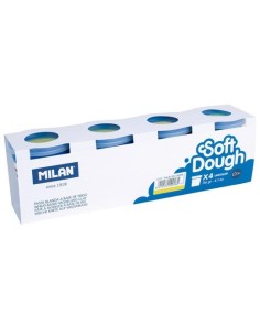 MILAN PASTA BLANDA SOFT DOUGH CAJA 4 BOTES 116GR AMARILLO