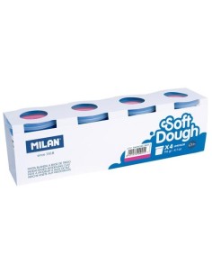 MILAN PASTA BLANDA SOFT DOUGH CAJA 4 BOTES 116GR ROSA