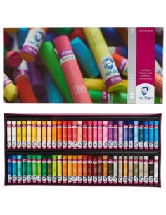 TALENS VAN GOGH SET COMPLETO COLECCIÓN DE PINTURAS AL ÓLEO PASTELES 60 COLORES SURTIDOS