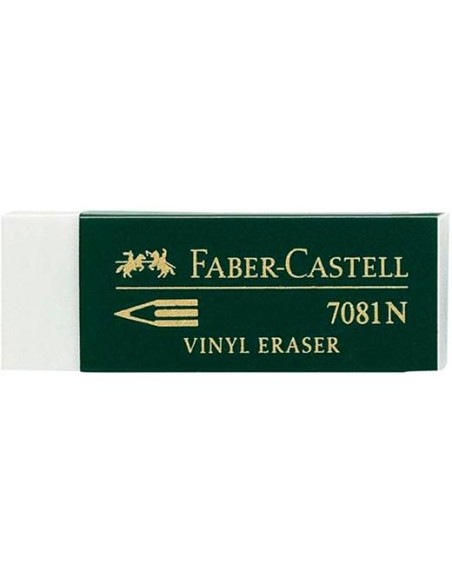 FABER CASTELL GOMA DE BORRAR 7081 N BLANCO -EN BLISTER DE 2