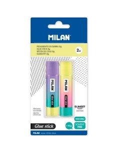 MILAN PEGAMENTO BARRA 8GR SUNSET BLÍSTER 2U C/SURTIDOS
