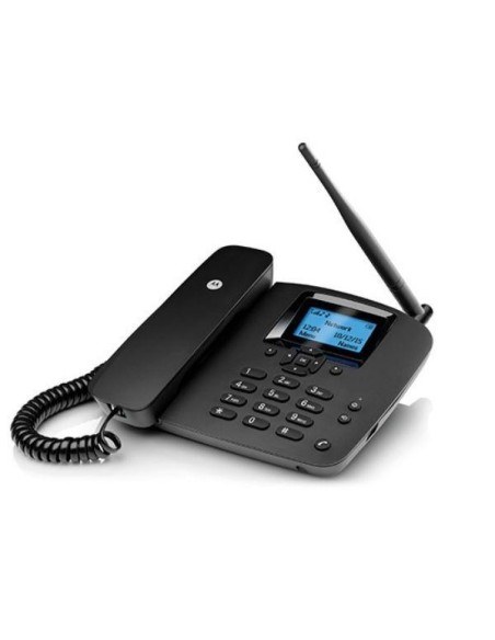 MOTOROLA TELEFONO INALAMBRICO FW200L CON SIM 2G GSM CON BATERIA AUXILIAR NEGRO