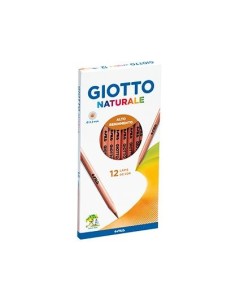 GIOTTO LÁPICES DE COLORES NATURALE ESTUCHE DE 12