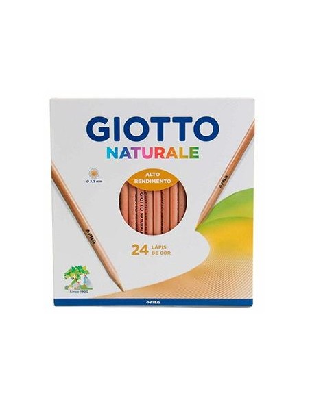 GIOTTO LÁPICES DE COLORES NATURALE ESTUCHE DE 24