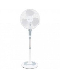 GRUNKEL VENTILADOR DE PIE 50W REGULABLE 3 VELOCIDADES C/TEMPORIZADOR BLANCO
