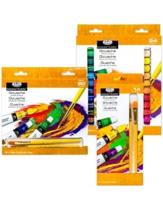 ROYAL LANGNICKEL SET DE 12 COLORES DE GOUACHE TUBO 12ML SURTIDOS