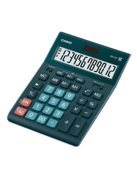 CASIO CALCULADORA DE OFICINA SOBREMESA 12 DÍGITOS VERDE OSCURO