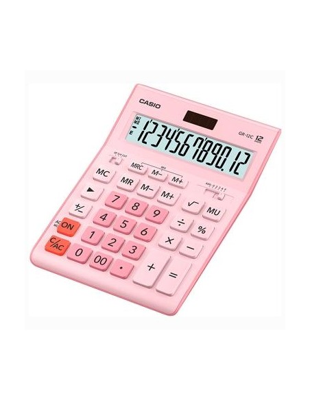 CASIO CALCULADORA DE OFICINA SOBREMESA 12 DÍGITOS ROSA
