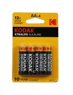 KODAK PILAS EXTRALIFE ALCALINA 4UD LR06 AAA BLISTER