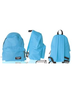 MP MOCHILA ECO GRANDE CREMALLERA AZUL FLUORESCENTE