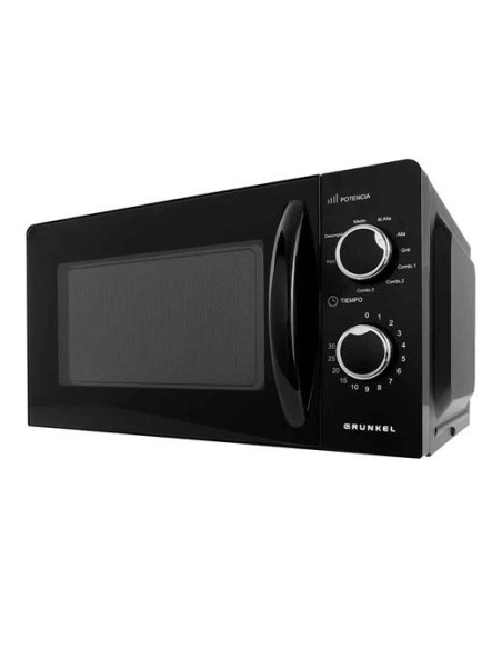 GRUNKEL MICROONDAS CON GRILL 700W 20L NEGRO