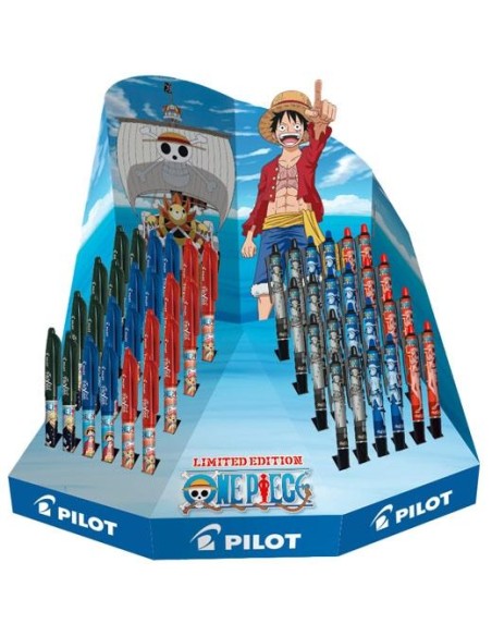 PILOT BOLÍGRAFOS TINTA BORRABLE FRIXION BALL / BALL PLUS ED.LIMITADA ONE PIECE SURTIDO EXPOSITOR 48 UD