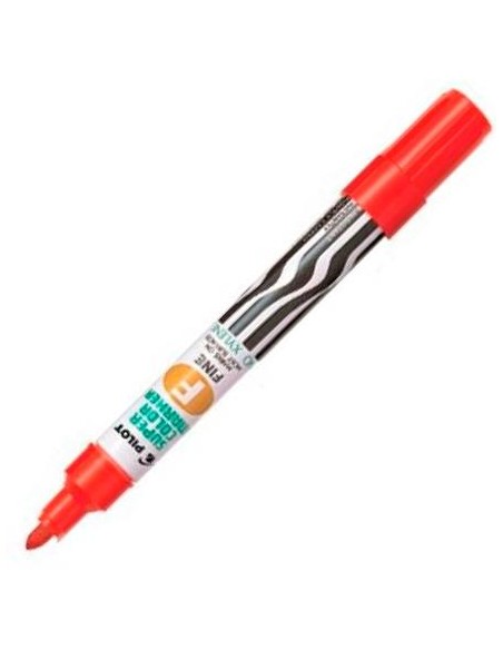 PILOT MARCADOR PERMANENTE SCA-F RECARGABLE ROJO - Pack de 12 unidades