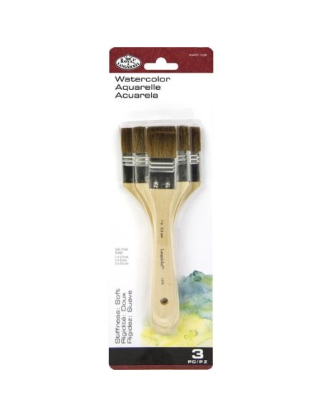 ROYAL LANGNICKEL SET DE 3 BROCHAS DE PELO DE CAMELLO EXTRA SUAVE