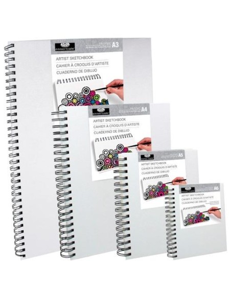 ROYAL LANGNICKEL CUADERNO DE BOCETOS A3 ESPIRAL CUBIERTA DE LONA