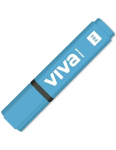 MOLIN MARCADOR FLUORESCENTE VIVA AZUL - Pack de 10 unidades