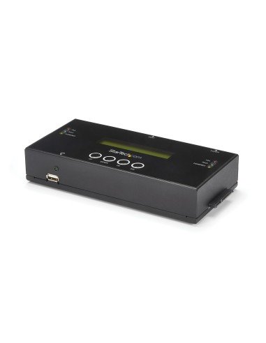 Clonador y Borrador Autónomo 1:1 para Discos Duros y SSD SATA - Sanitizador - Pantalla LCD - Cumple con TAA