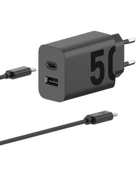 MOTOROLA CARGADOR PARED CON CABLE USB-C TURBO POWER 50W