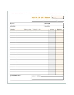 TALONARIO ENTREGAS HOLANDESA 21X26CM DUPLICADO AUTOCOPIA